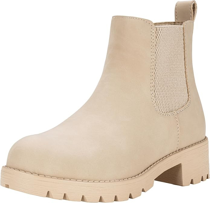 Vepose Women's 9607 Chelsea Ankle Boots Pull-On Booties for Women | Amazon (US)