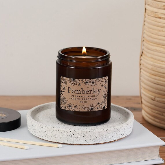 Pemberley Candle  Literary Locations Bookish Vegan Candle  | Etsy | Etsy (US)