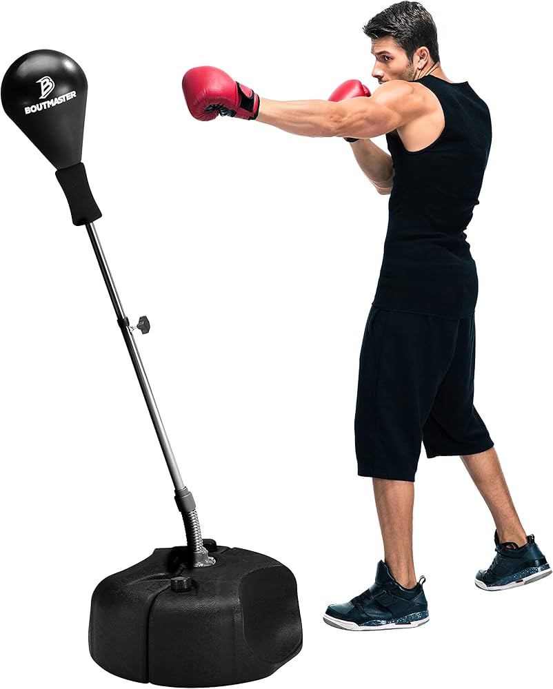 Punching Bag with Stand, Boxing Bag for Teens & Adults - Height Adjustable - Speed Bag for Traini... | Amazon (US)