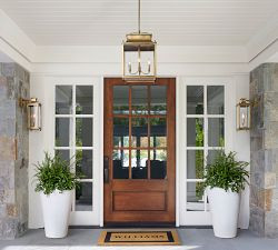 Belvedere Metal Indoor/Outdoor Lantern Pendant (23") | Pottery Barn (US)