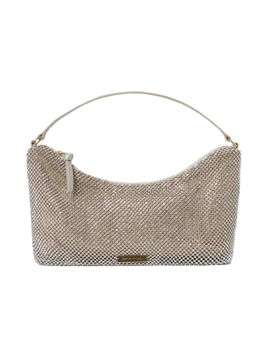 Diamante Crystal Mesh Baguette Bag | Saks Fifth Avenue