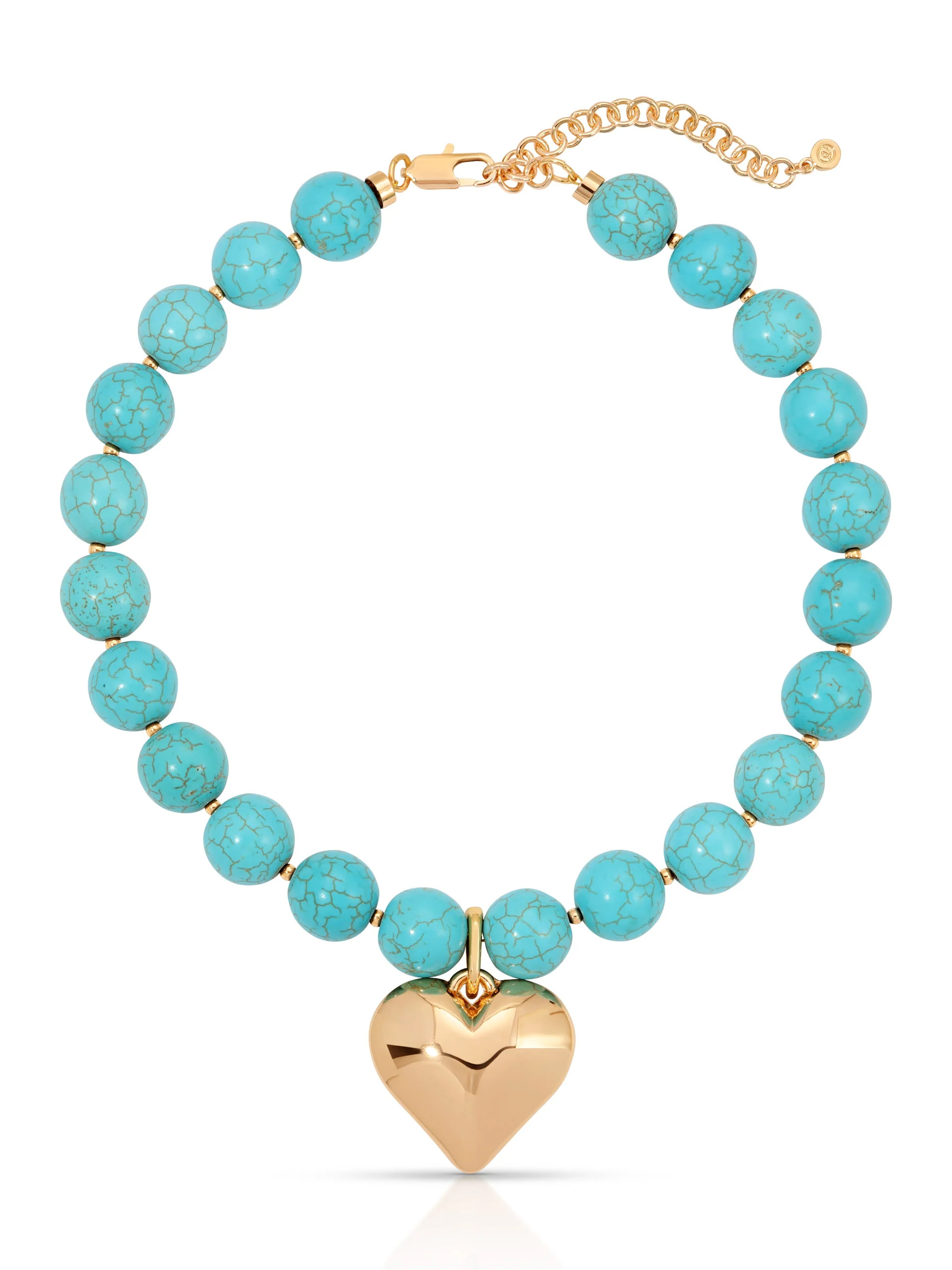 Luck and Love Turquoise Heart Necklace | Ettika