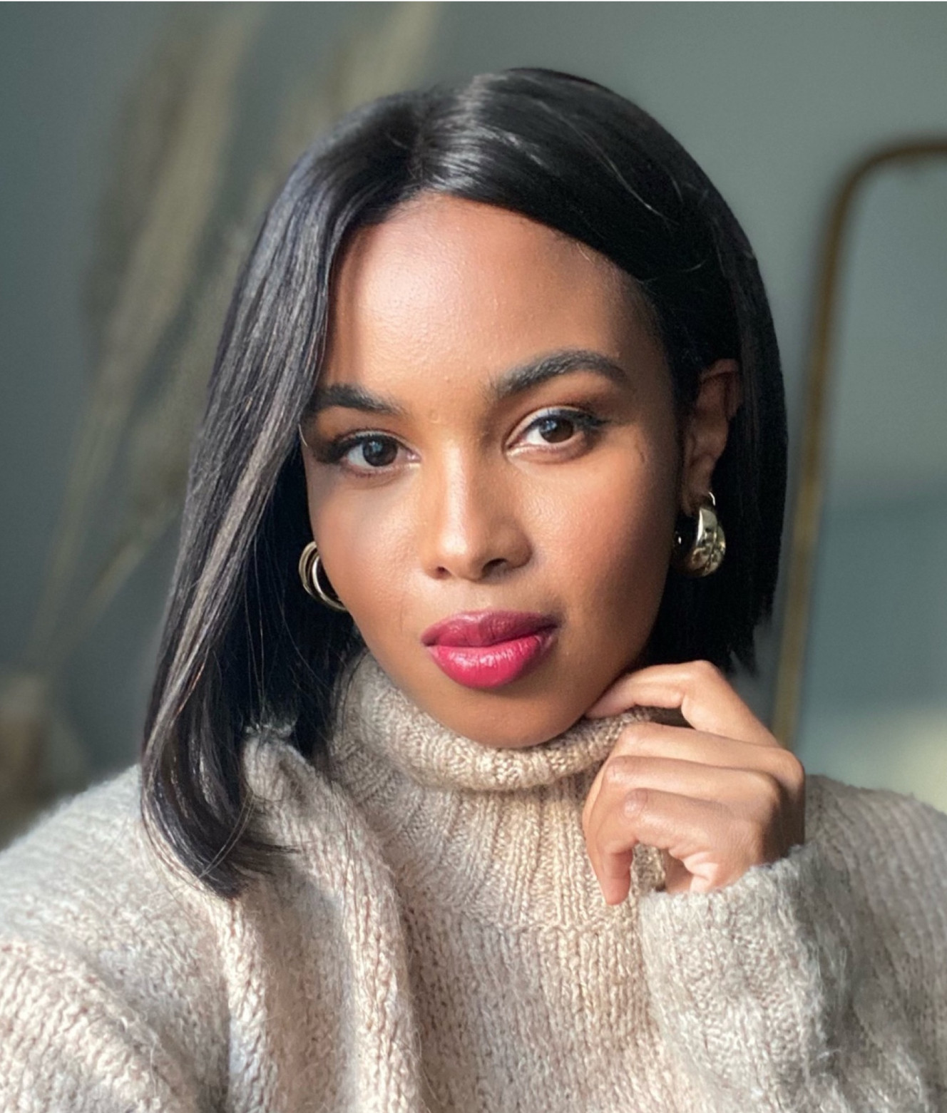 Straight Center Part Lace Short Bob Human Hair Wig - Free shipping. Free 30 day returns. | Mayvenn