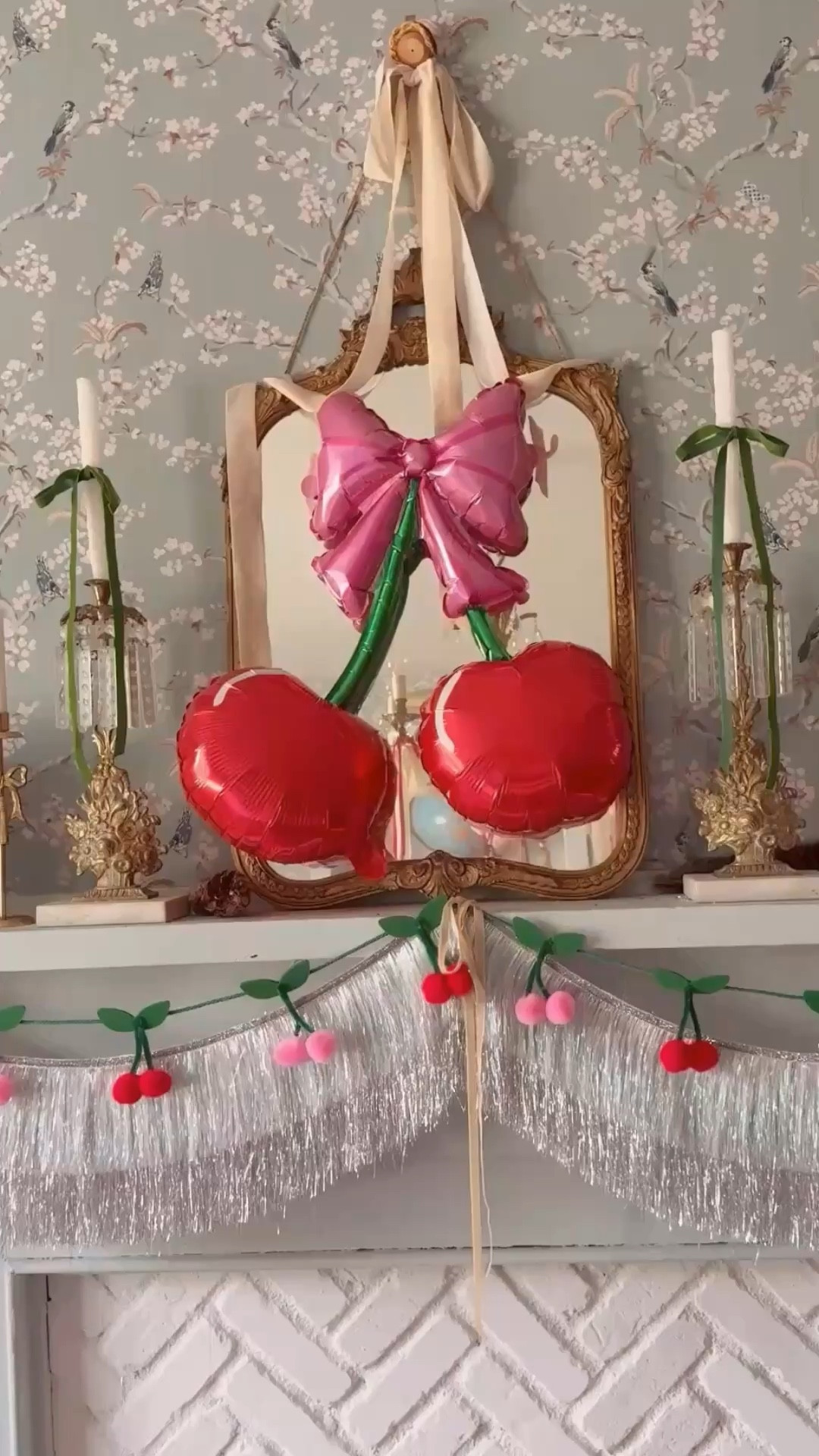 The cutest cherry balloon and garland!! 🍒 

#LTKmomlife #LTKKids #LTKHome