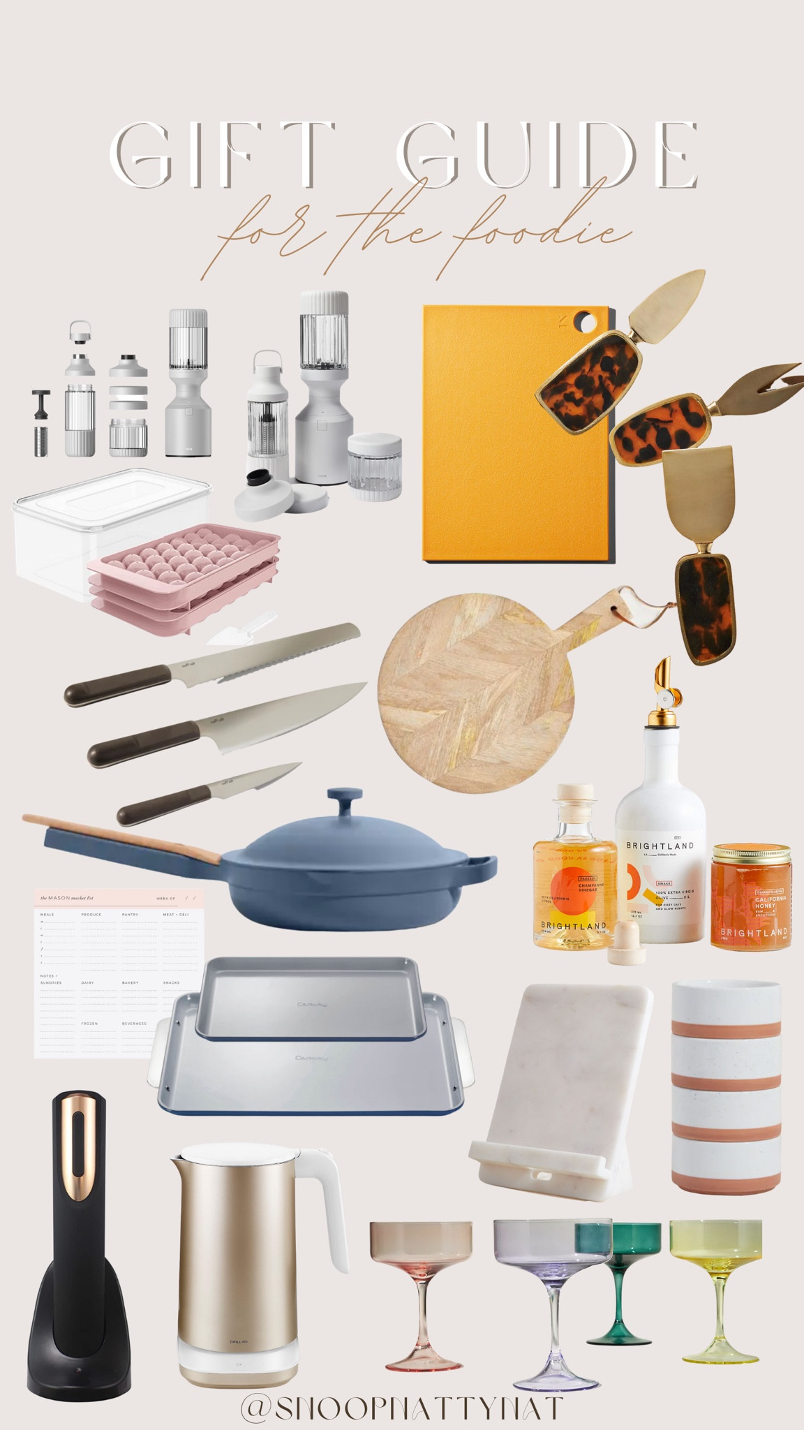 Food lovers - kitchen must haves - knife set - baking sheets - electric wine opener - kitchen organizer- recipe sheet - gifts for her 

#LTKstyletip #LTKHoliday #LTKhome