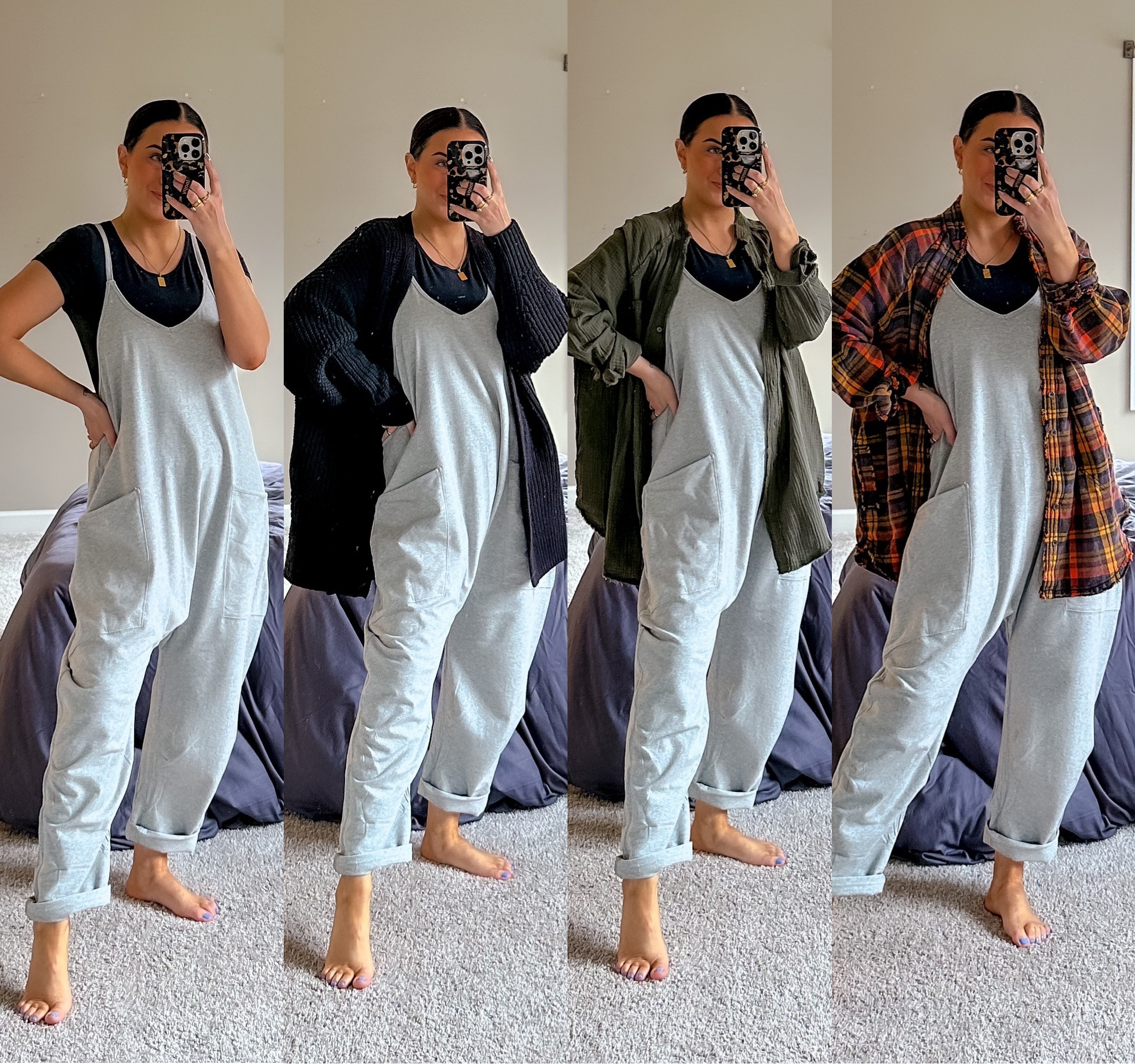 How to style the hot shot onesie! Wearing xs (oversized fit, size down), s bodysuit, xs cardigan + button ups! 

#hotshotonesie #vacationoutfit #springoutfits

#LTKunder100 #LTKstyletip #LTKSeasonal