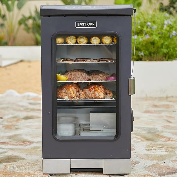 EAST OAK 30" Digital Electric Smoker, Outdoor Smoker with Glass Door and Meat Thermometer, 725 Sq... | Amazon (US)