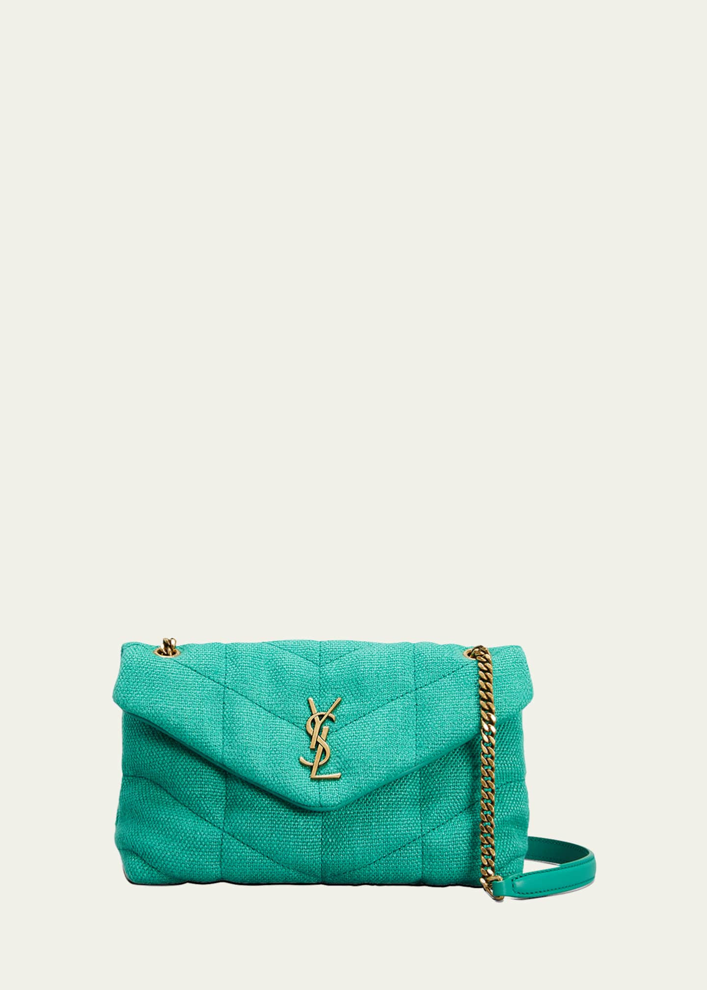 Saint Laurent YSL Toy Puffer Mini Canvas Crossbody Bag | Bergdorf Goodman