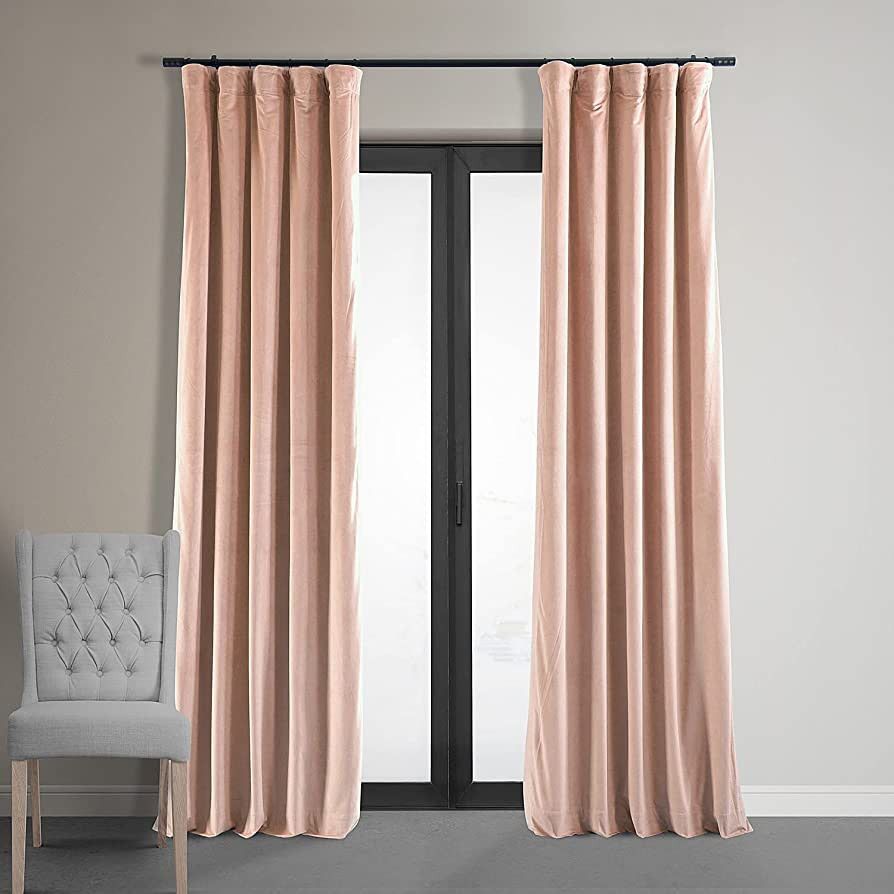 HPD Half Price Drapes Signature Velvet Blackout Curtains for Bedroom 50 X 108 (1 Panel), VPCH-180... | Amazon (US)