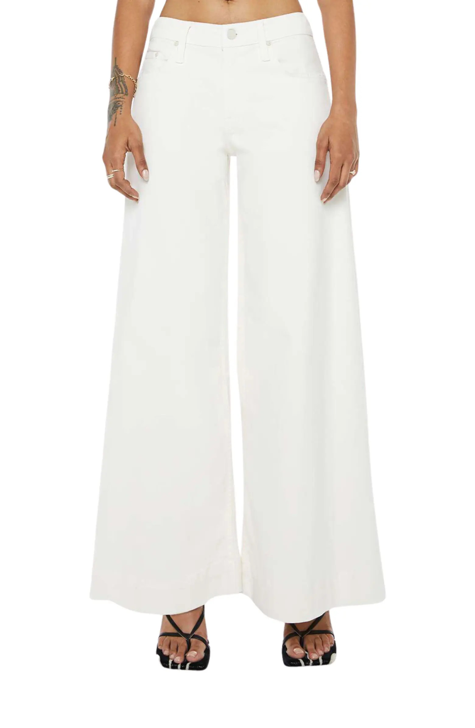 MOTHER Lil Headliner Sneak Wide Leg Jeans | Nordstrom | Nordstrom
