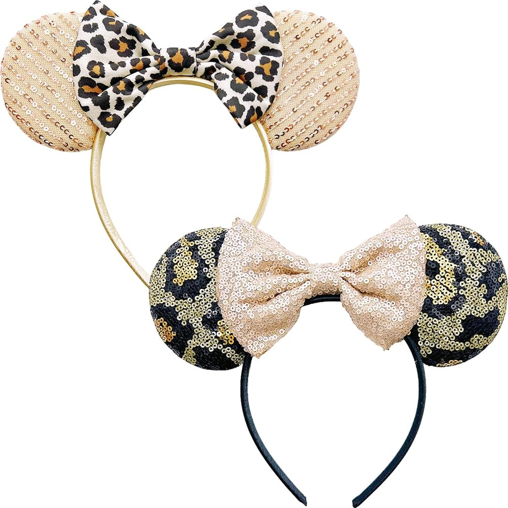 2Pack Mouse Ears for Women Heandbands Outfit Mouse Ears Hair Accessories Birthday Decorations | Amazon (US)
