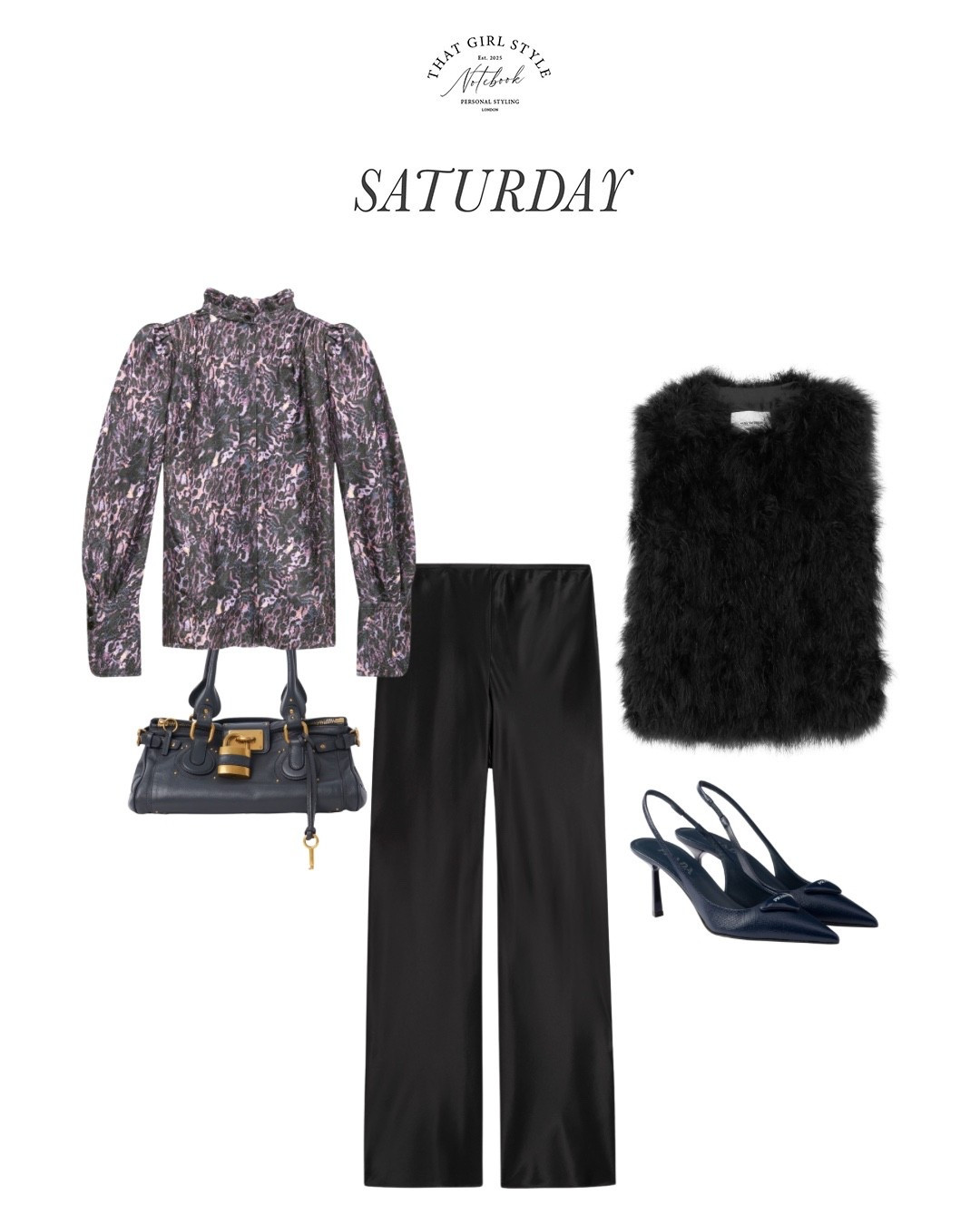 Look 104 | Blouse Isabel Matant, Trousers Reformation, Gilet Yves Salomon, Bag Chloé, Heels Prada

#LTKstyletip #LTKluxury #LTKwinter