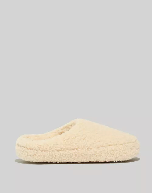 Sherpa Scuff Slippers | Madewell