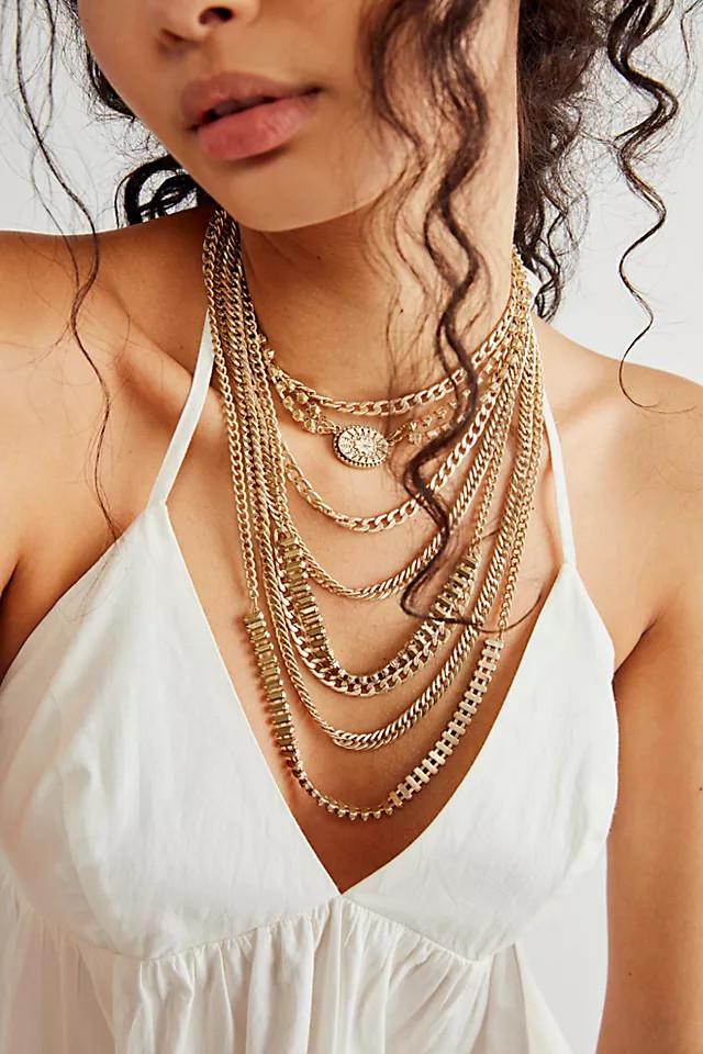 The Pistols Stacked Chain Choker | Free People (Global - UK&FR Excluded)