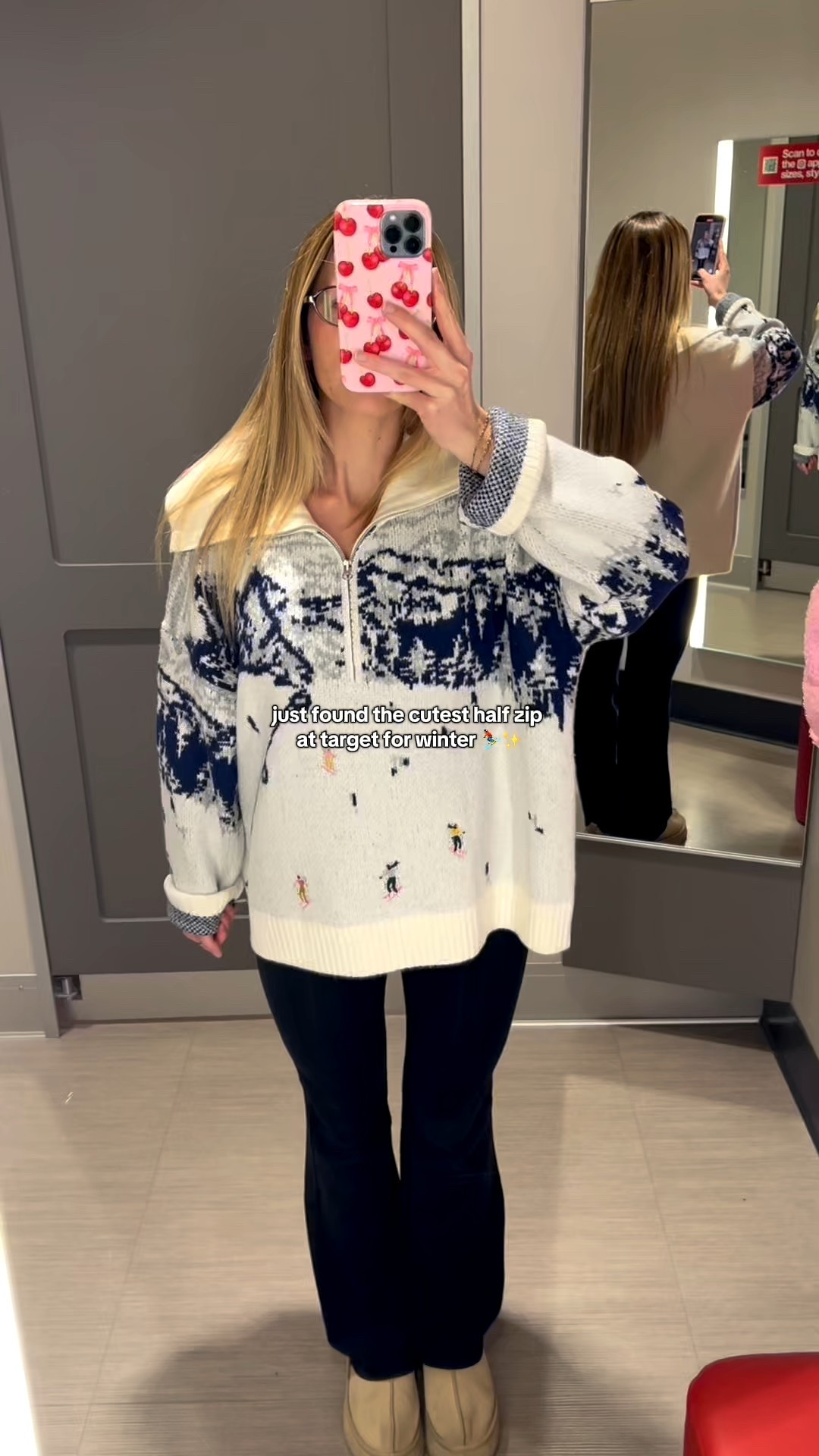 target ski sweater✨ perfect for a ski vacation or cozy winter day. I got a size XXL so it would be oversized. For reference I am usually size small and 5’3"

#LTKFindsUnder50 #LTKPetite #LTKHoliday