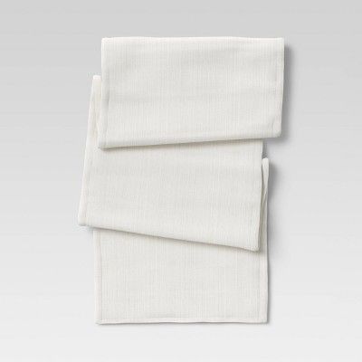 Cotton Solid Table Runner White - Threshold™ | Target