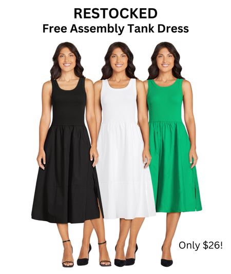 RUN!!!! This free assembly tank dress has been restocked in all colors!! It’s only $26. Grab it quick!

Spring dress, summer dress, spring outfit, summer outfit 

#LTKstyletip #LTKSeasonal #LTKfindsunder50