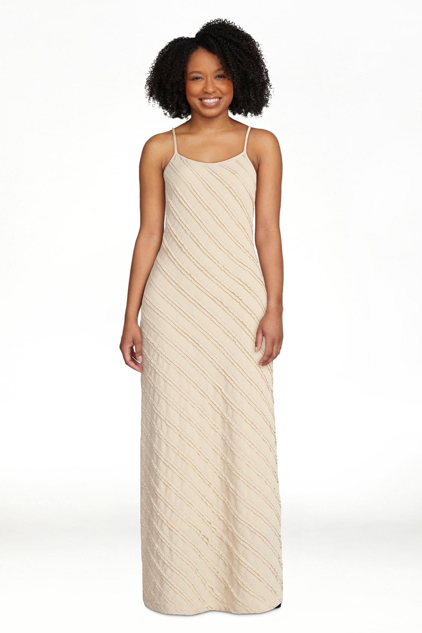 No Boundaries Sleeveless Ruffle Maxi Dress, Women's XXS-XXL | Walmart (US)