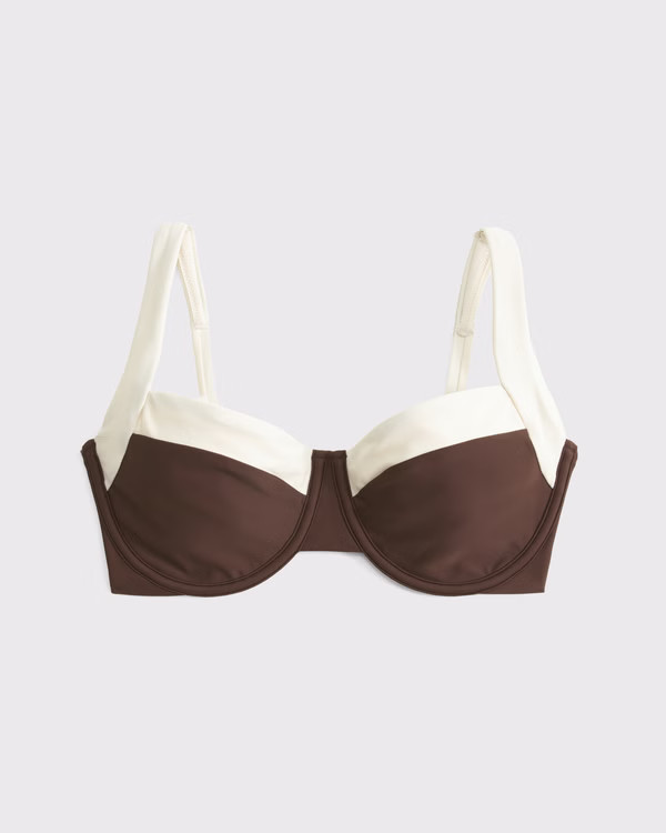 Women's Curve Love Wide Strap Underwire Bikini Top | Women's Swimwear | Abercrombie.com | Abercrombie & Fitch (US)