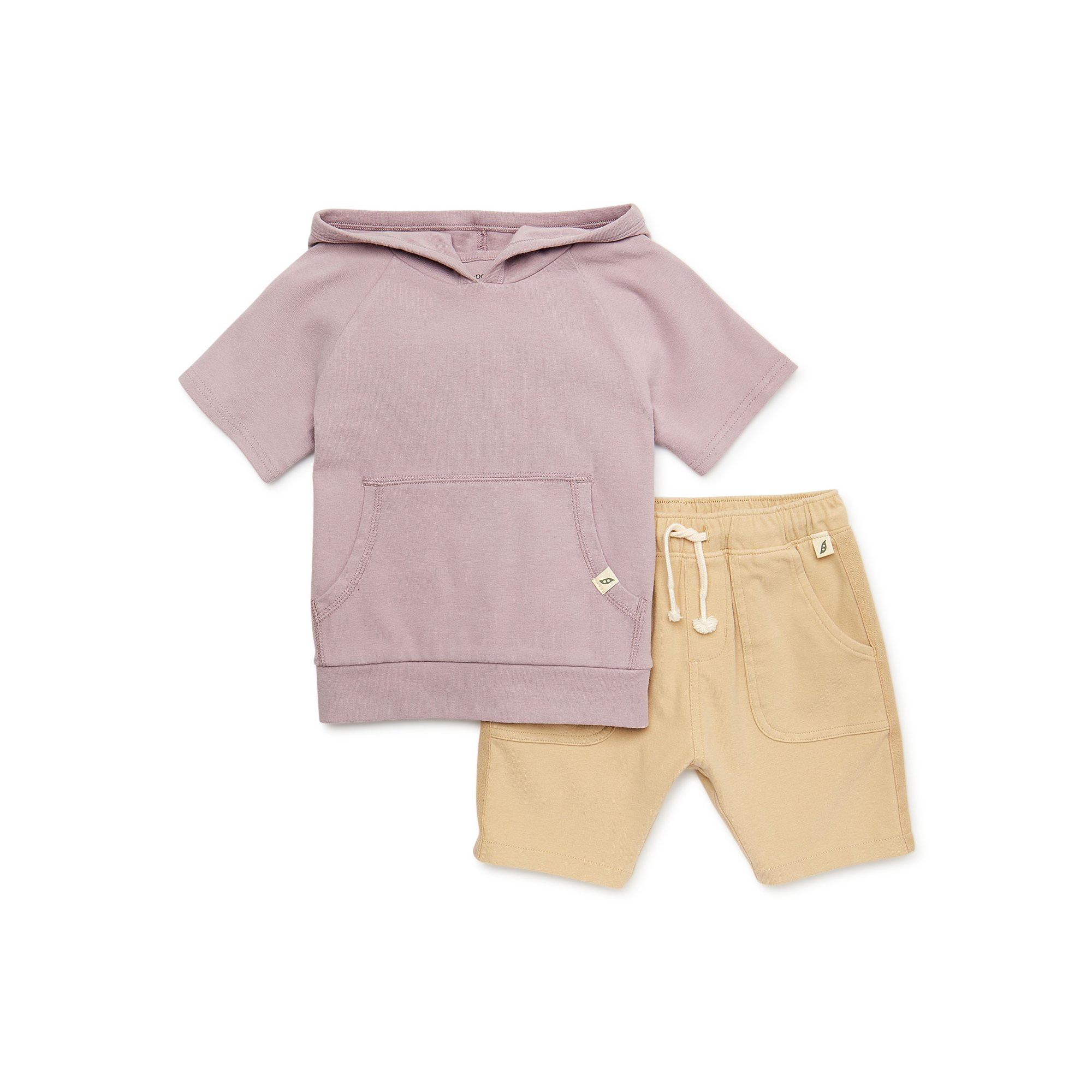 easy-peasy Toddler Boy Short Sleeve Hoodie and Shorts Outfit Set, 2-Piece, Sizes 12M-5T | Walmart (US)