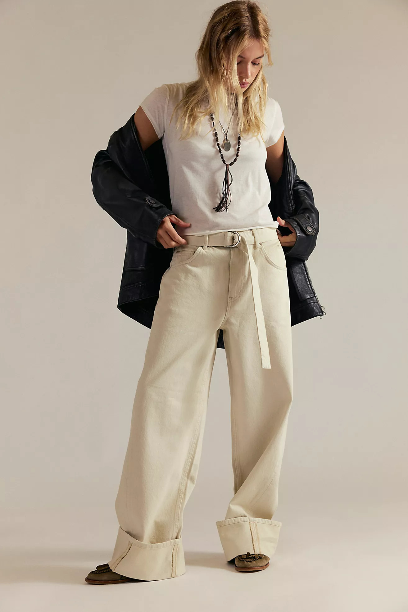 We The Free East Bay Cuffed Jeans | Free People (UK)