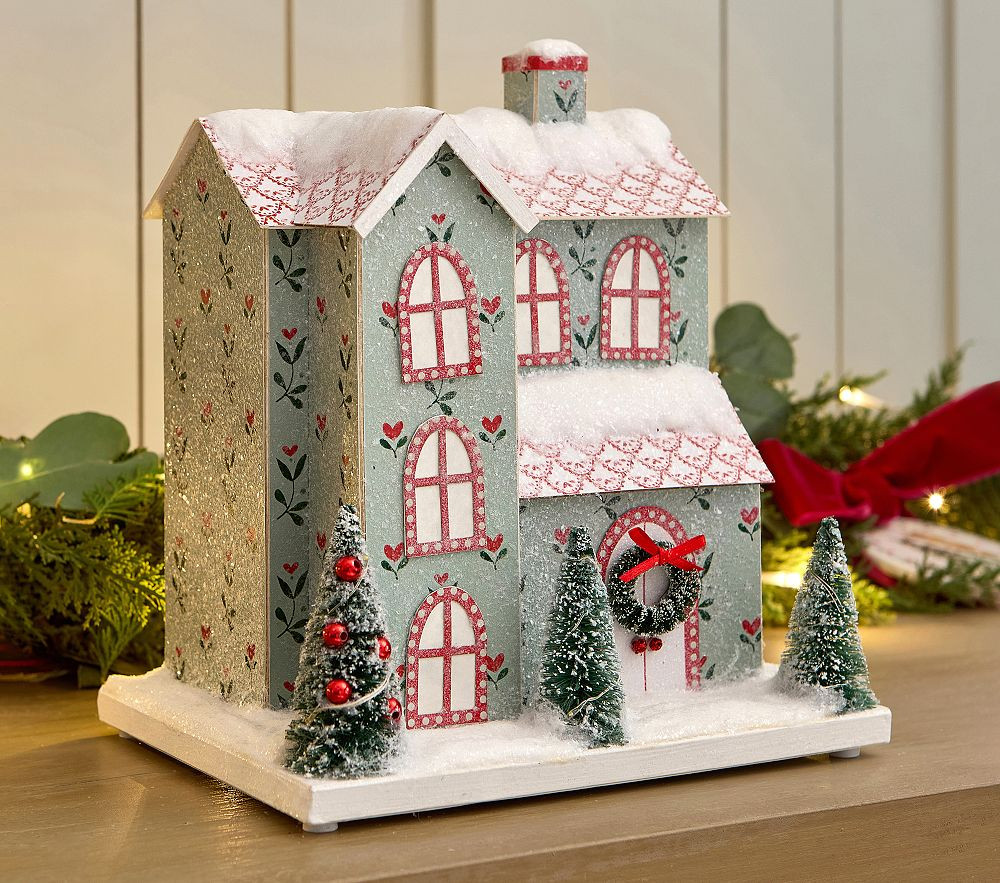 Riley Sheehey Light-Up Mantel Village | Pottery Barn Kids