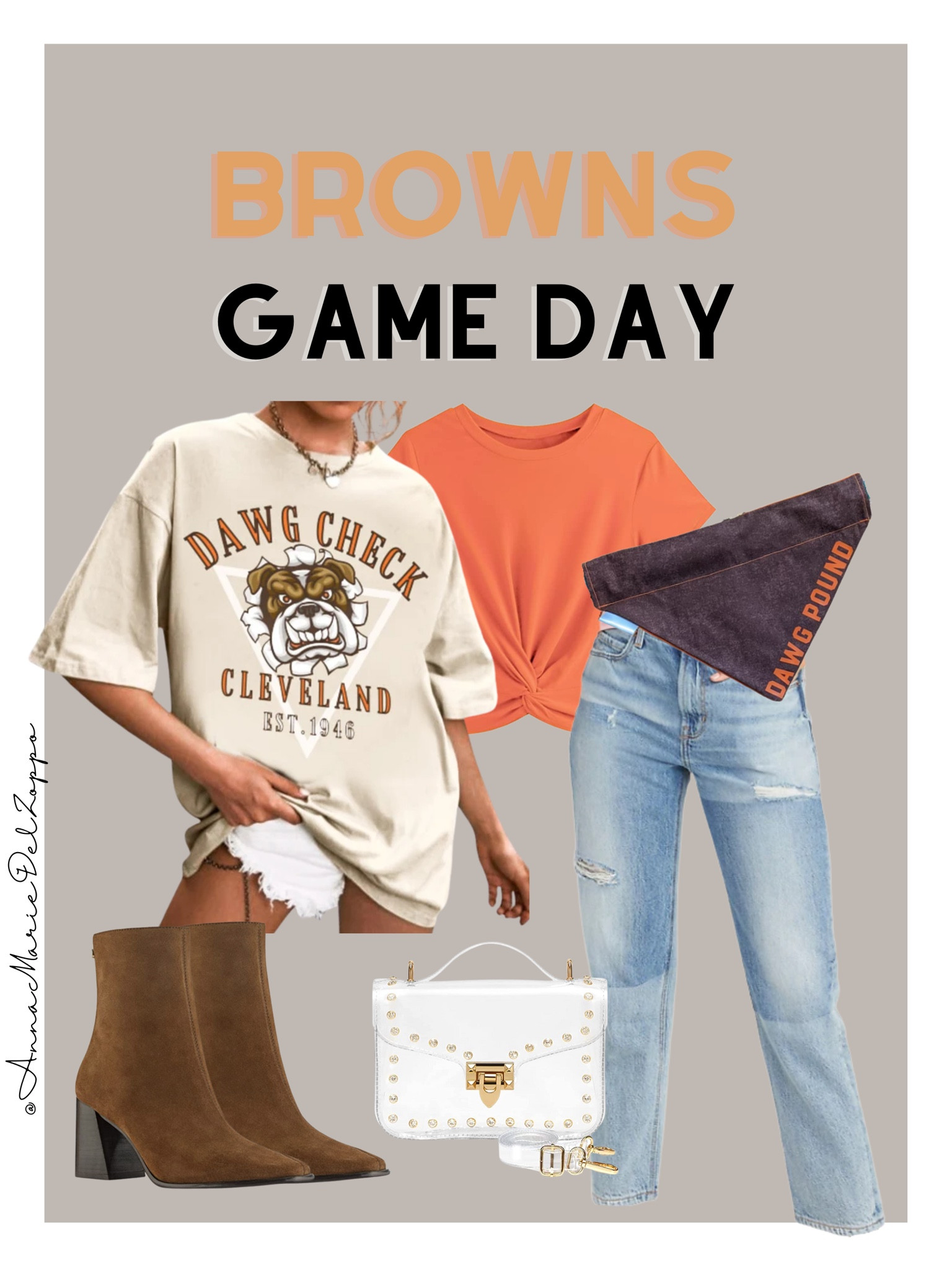Cleveland browns football tailgate outfit! Go Browns! Game day! 

#LTKsalealert #LTKstyletip #LTKSeasonal