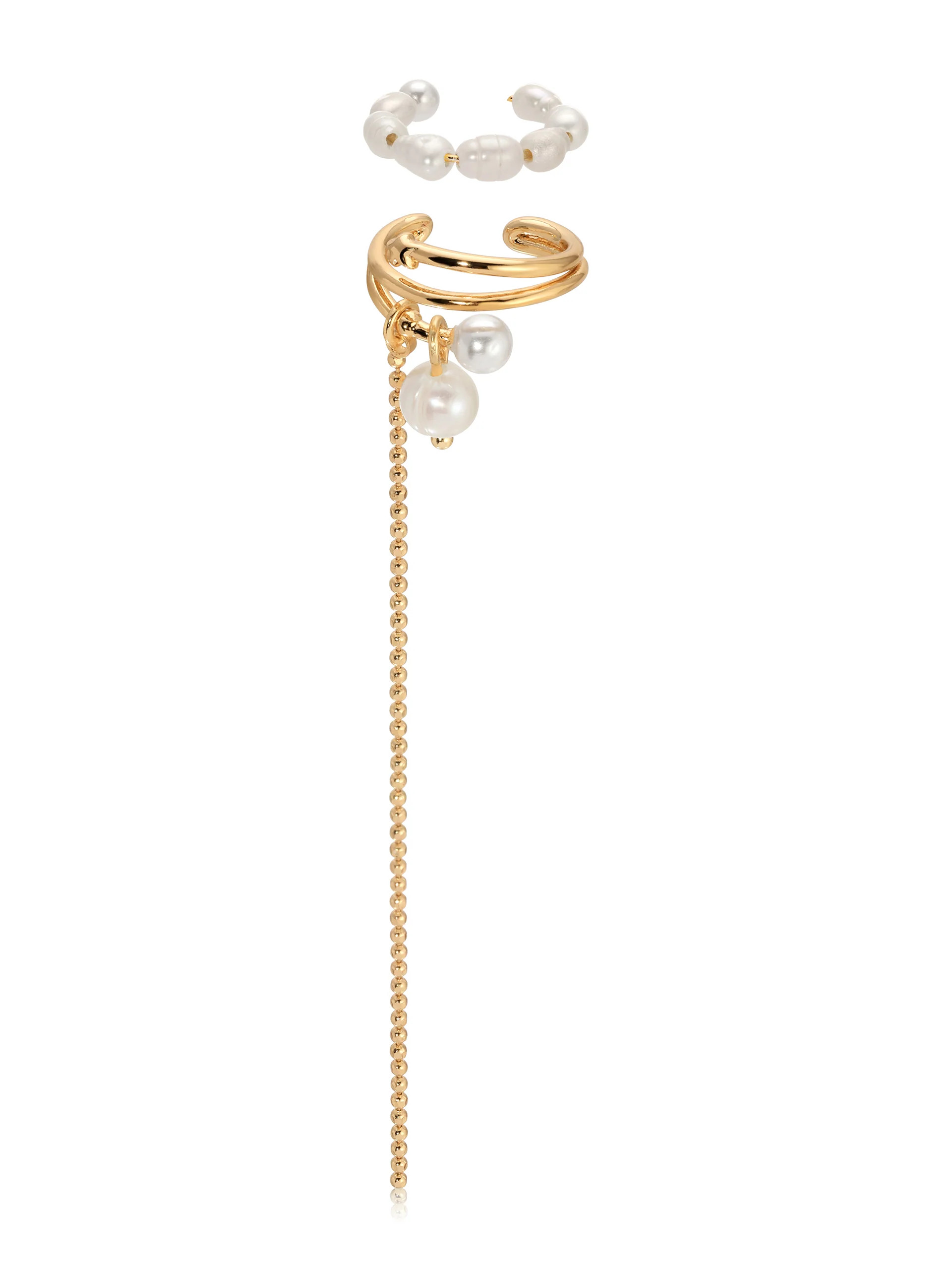 Pearl Drama Ear Cuff Set | Ettika
