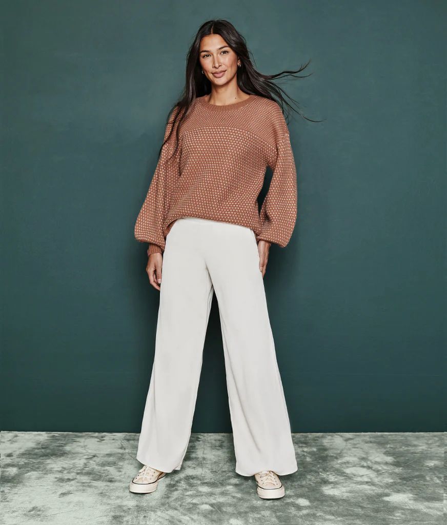 The Perfect Wide Leg Pant - White Sand | SummerSalt