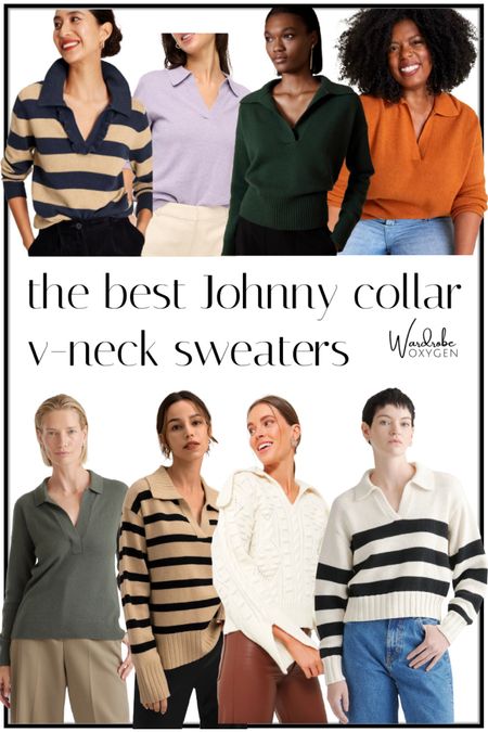 The Johnny color or polo collar sweater is a big fall trend these are the best I found this season! 

#LTKSeasonal #LTKstyletip #LTKfindsunder100