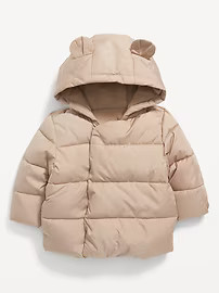 Unisex Hooded Frost-Free Puffer Jacket for Baby | Old Navy (US)