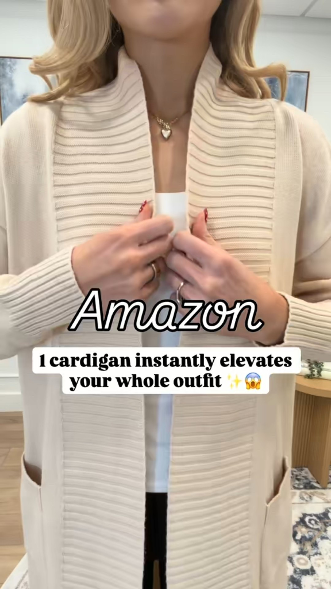 The cardigan that instantly elevates any outfit 🙌✨ This Amazon find is soft, cozy, and looks way more expensive than it is. The fabric is unreal and the structure makes it perfect for layering now and into spring. A must-have staple for everyday or casual workwear!

#LTKFindsUnder50 #LTKSeasonal #LTKTall