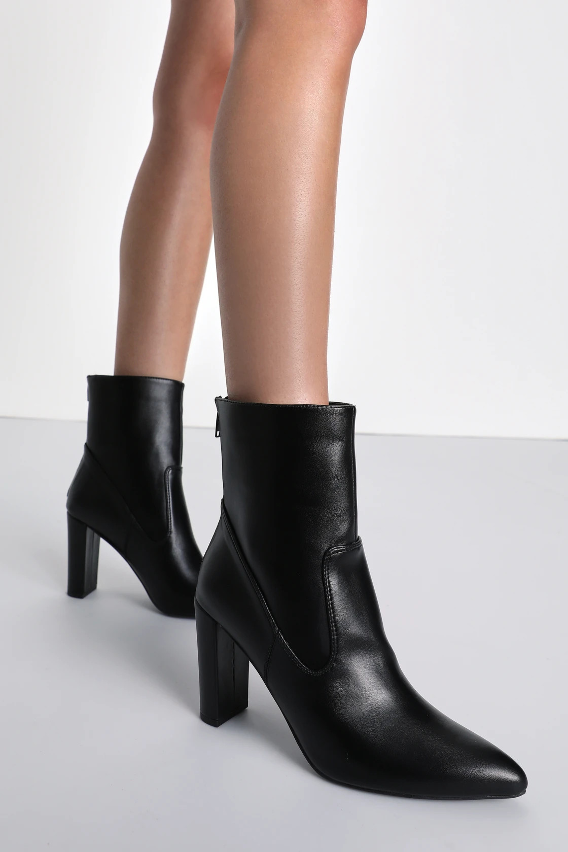 Phoenixx Black Pointed-Toe Ankle Booties | Lulus (US)