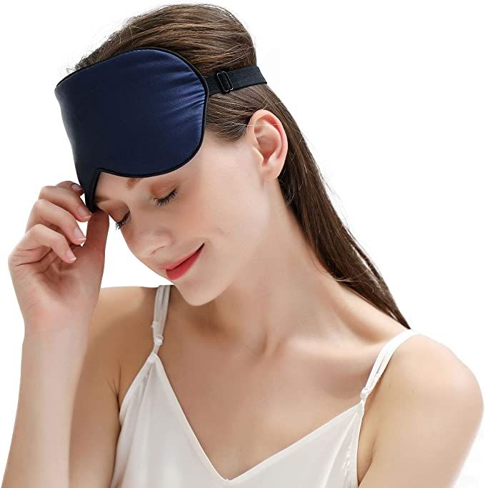 ZIMASILK 100% Natural Silk Eye Mask Blindfold, Adjustable Strap Super-Smooth Soft Sleep Eye Mask ... | Amazon (UK)