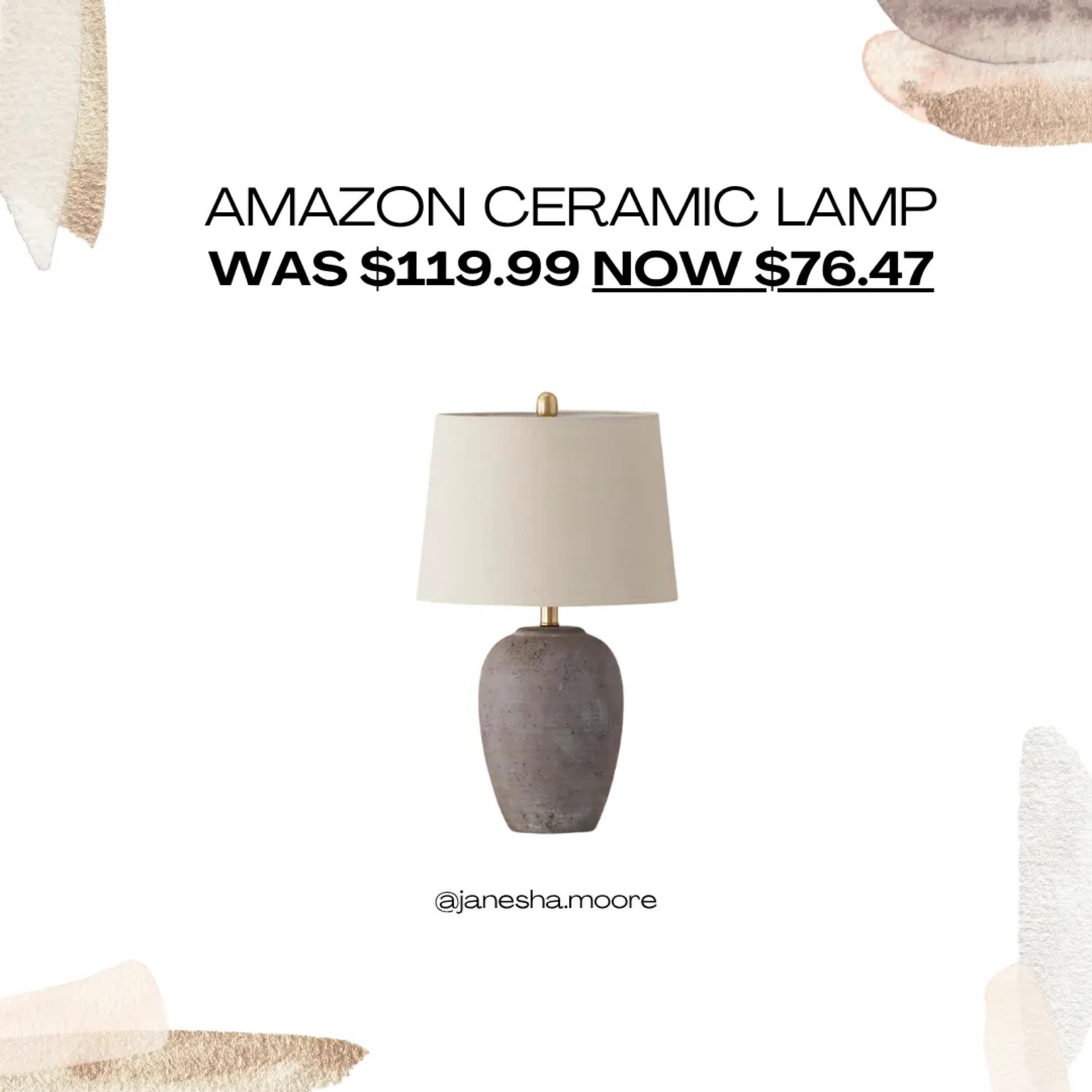 Amazon Ceramic Lamp | WAS $119.99 NOW $76.47

#LTKhome #LTKsalealert