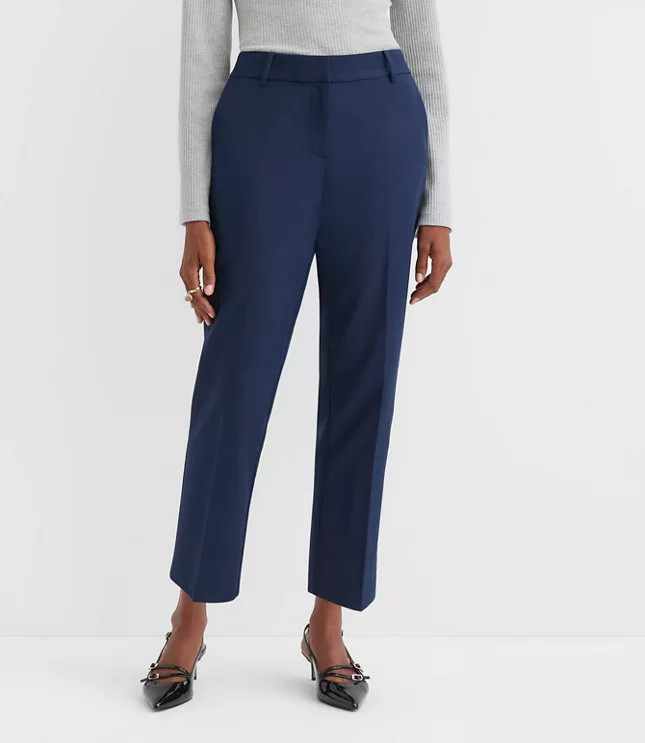 Curvy Riviera Slim Pants in Doubleweave | LOFT
