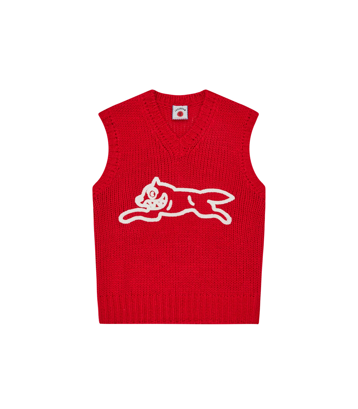 RUNNING DOG KNIT VEST - RED | Billionaire Boys Club EU