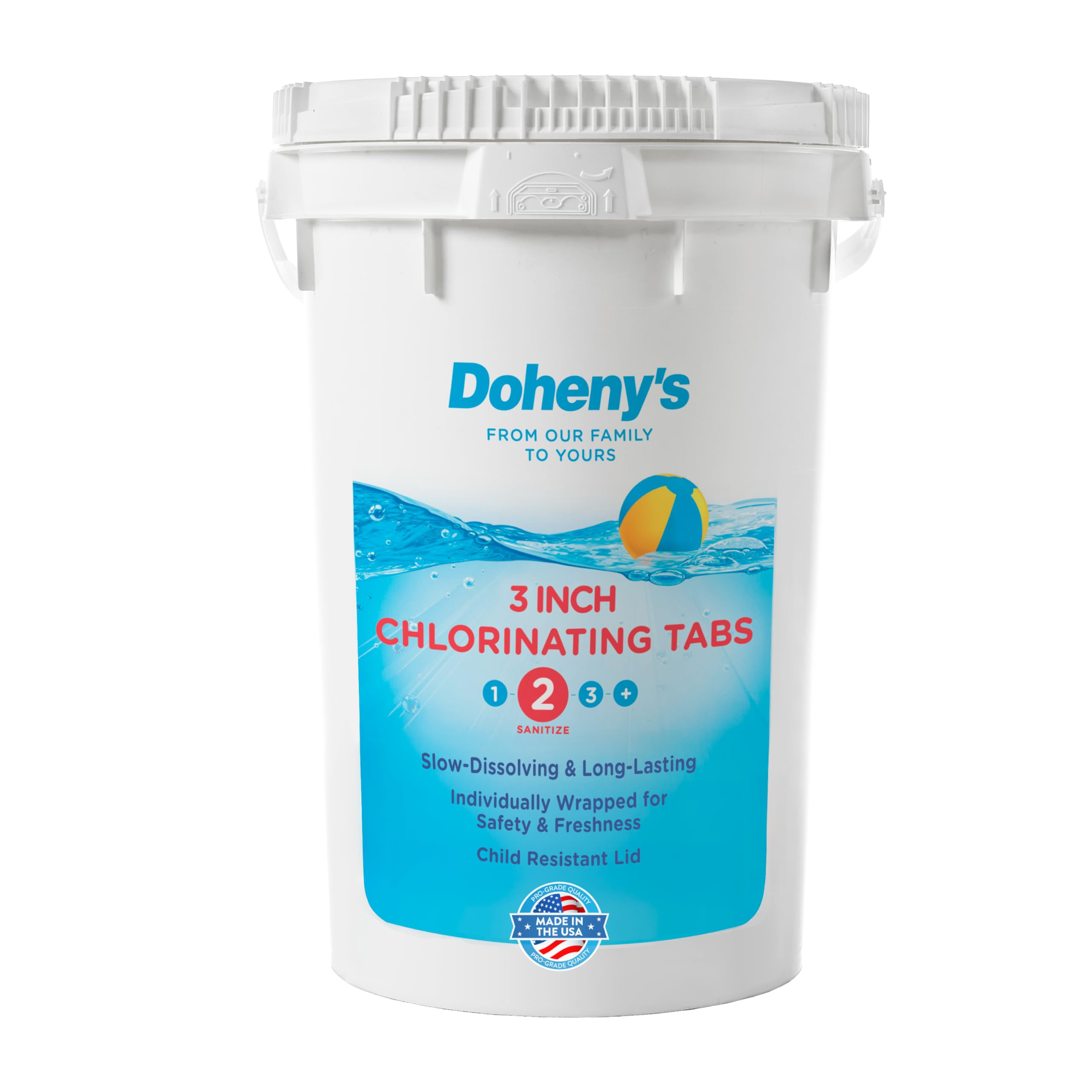 Doheny’s 3-Inch Stabilized Chlorine Tablets | 99% Pure Tri-Chlor, 90% Available Chlorine | Long... | Amazon (US)