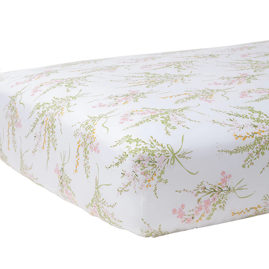 Truvy Pink Crib Sheet | Biscuit Home