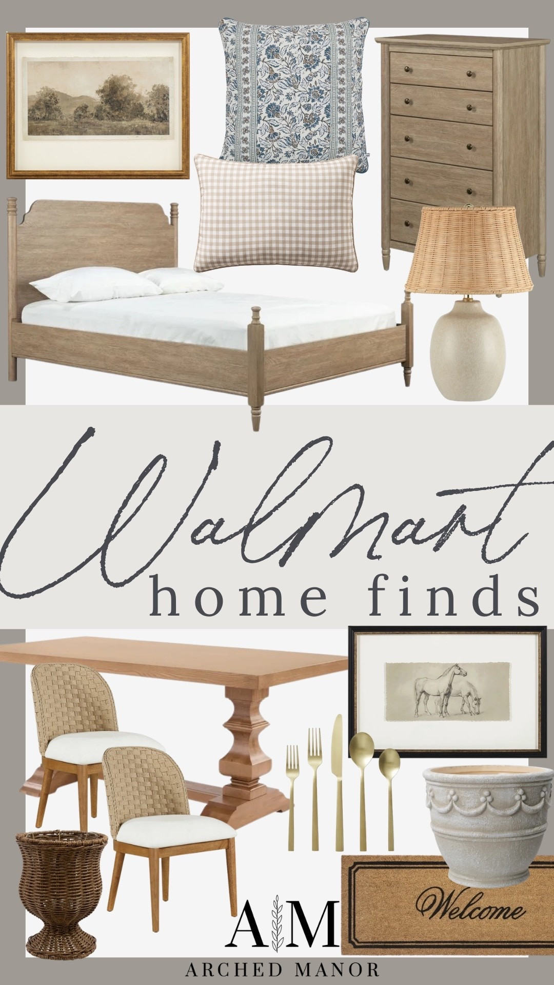 How beautiful are these Walmart finds?! This bed is so pretty and I love the drawing! 

#LTKSeasonal #LTKHome