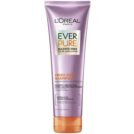 L Oreal Paris EverPure Frizz Defy Squeeze Shampoo with Marula Oil 8.5 fl oz | Walmart (US)