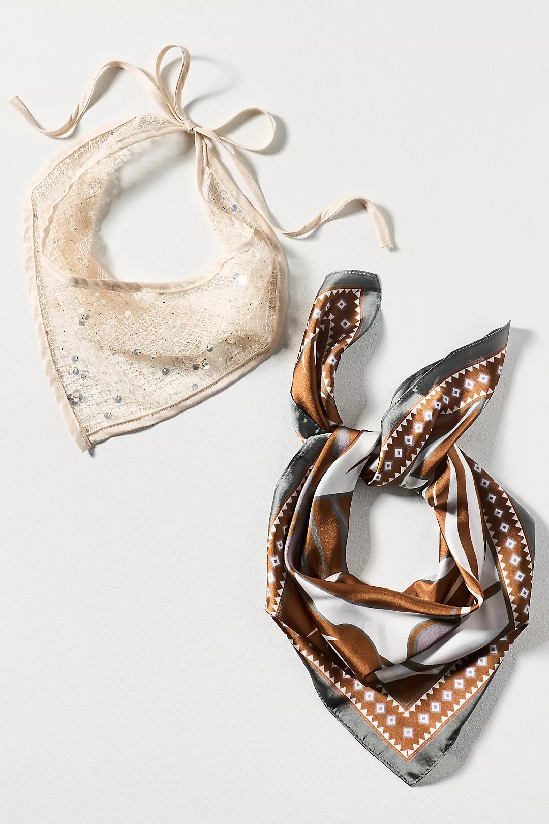 Geometric Hair Scarves, Set of 2 | Anthropologie (US)