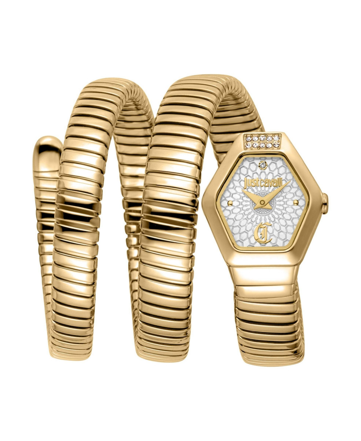 Just Cavalli Women's Romina Quartz Ip Stainless Steel Bracelet Watch - Ip gold | Macy's