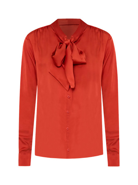 Satin Bow Blouse | Ann Taylor