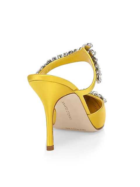 Lurum Embellished Satin Mules | Saks Fifth Avenue