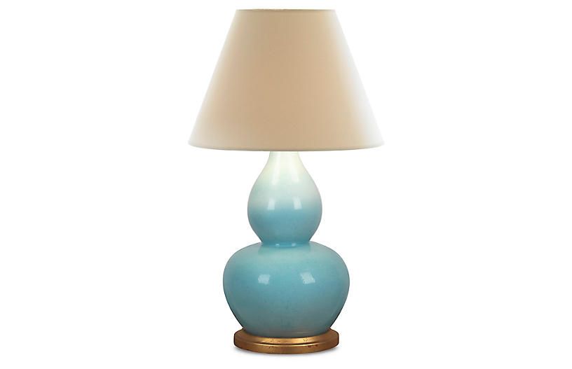 Mineral Table Lamp, Blue/White | One Kings Lane