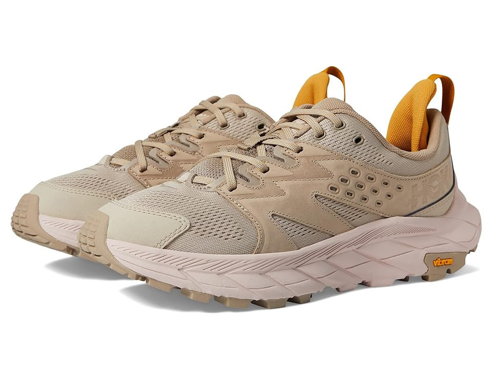 Hoka Women's Anacapa Aero Low Women's Shoes Oxford Tan/Peach Whip : 7.5 B - Medium, Textile/Leather | Zappos