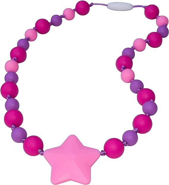 Munchables Starlight Sensory Chew Necklaces for Girls (Fuchsia/Purple/Pink) | Amazon (US)