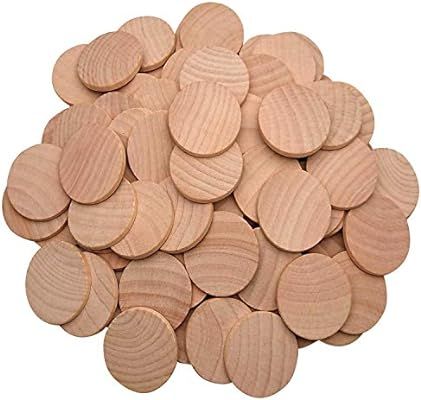 Amazon.com: AxeSickle 1.5 inch Natural Wood Slices Unfinished Round Wood Coins for Arts & Crafts ... | Amazon (US)