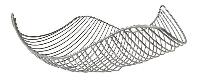 Vistella Fruit Bowl Basket in Matte Gray Silver - 6 Colors Available - Stainless Steel Wire Desig... | Amazon (US)